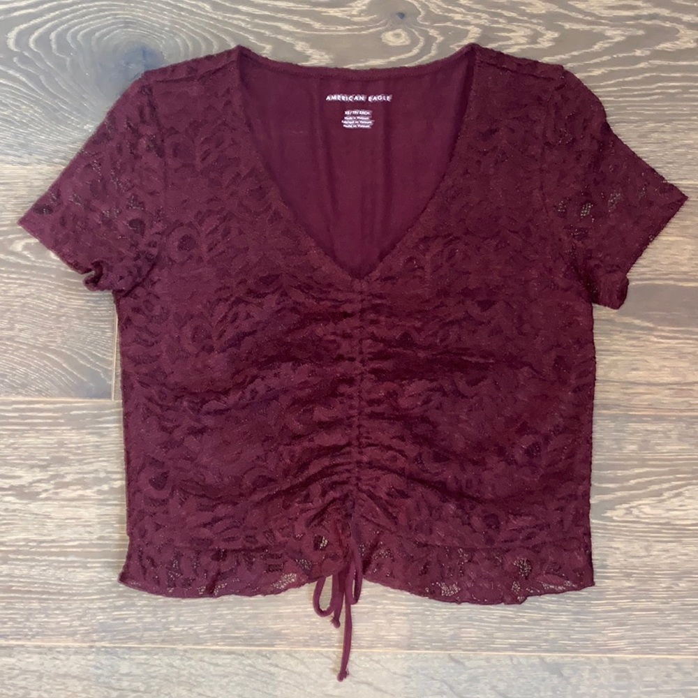 Nice lace short sleeve shirt